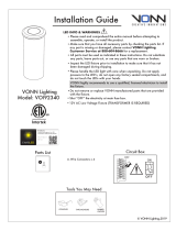 VONN Lighting VOI92340SS Installation guide