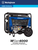 Westinghouse WGen6000 Portable Generator User manual