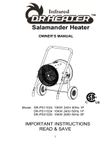 Dr Infrared Heater DR-PS31520 Owner's manual