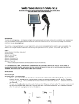 Solar Goes Green SGG-S12 Operating instructions