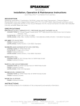 Speakman SM-5040 Installation guide