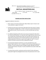 Mutual Industries 14993-38-50 Operating instructions
