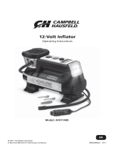 Campbell Hausfeld 12V INFLATOR W LIGHT 100 PSI AF011400 User manual