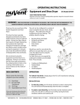 NuVent SD1001 BLACKUPS User guide