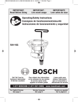 Bosch RA1165 Operating instructions