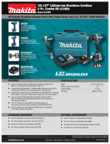 Makita XT269M-DML805 Specification