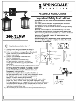 Springdale Lighting 2604/2LMW Installation guide