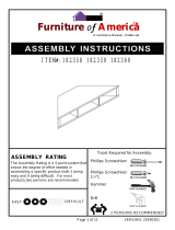 Furniture of America IDI-182358 Installation guide