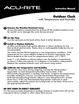 AcuRite 24-inch Large Outdoor Clock User manual