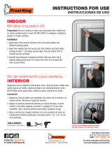 Frost King Indoor Shrink Window Kits Installation guide
