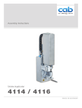 CAB Stroke applicators 4114, 4116 Operating instructions