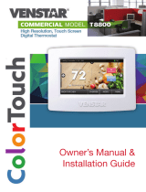 Venstar ColorTouch T8900 User manual