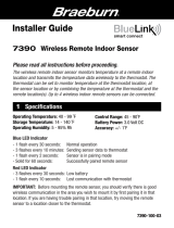 Braeburn Wireless Remote Indoor Sensor Installation guide
