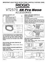 RIDGID VT2570 Installation guide