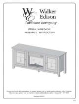 Walker Edison Furniture Company HD58FP4DWBL Operating instructions