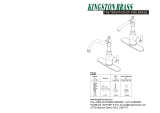Kingston Brass HGSY7735ACL Installation guide