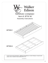 Walker Edison Furniture Company HDTW40GY Operating instructions