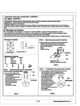 CWI Lighting 1030W8-1-217 Installation guide