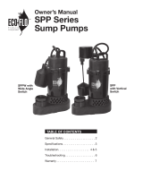 Eco Flo SPP33V User manual