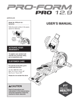Pro-Form Endurance 1520 E User manual
