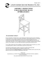 Linon Home Decor 01710BLK-01-KD-U Operating instructions