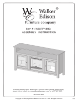 Walker Edison Furniture Company HD58FP18HBAG Operating instructions