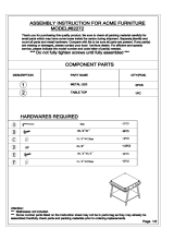 ACME Furniture 82272 Installation guide