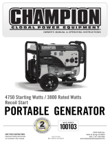 Champion Power Equipment 100103 User guide