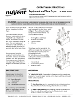 NuVent SD2001 BLACKUPS User manual