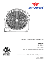 XPOWER FD-650DC User manual