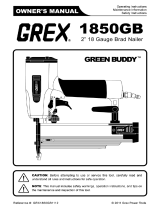 Grex 1850GB User manual