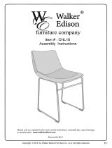 Walker Edison Furniture Company HDHL18WB Operating instructions