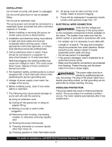 Eco Flo PUP57 Operating instructions