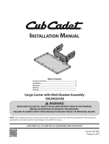Cub Cadet 19A30029100 User guide