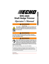 Echo SHC-2620 User manual