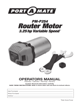 Bora Portamate PM-P254 User manual