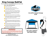 King Canopy CARRYPAK8PK User guide