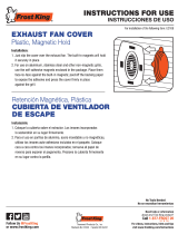 Frost King Exhaust Fan Cover User manual