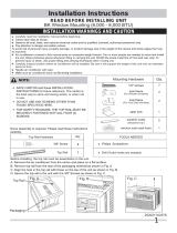 Frigidaire FFRA0811U1 Operating instructions