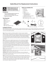 SolarAtticFan SAFG-SS Installation guide