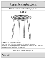 Noble House 305280 Installation guide