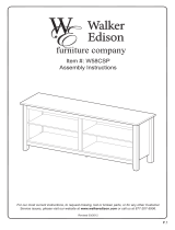 Walker Edison Furniture Company HD58CSPBL Operating instructions