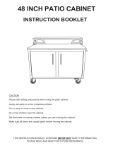 Casa Nico 48 INCH PATIO CABINET Operating instructions