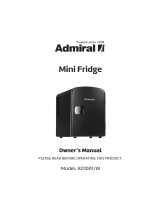 Admiral AD1001/W Owner's manual