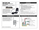 GTO RB709U-NB Owner's manual