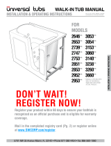 Universal Tubs HN3060WILWS-55 Installation guide