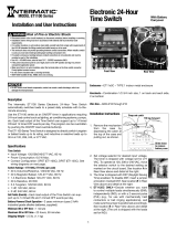 Intermatic ET1125C Operating instructions