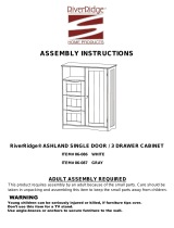 RiverRidge ASHLAND SINGLE DOOR / 3 DRAWER CABINET Installation guide