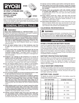 Ryobi OP4015 User manual