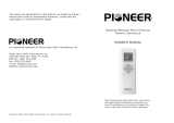 Pioneer WS009GMFI19HLD User manual